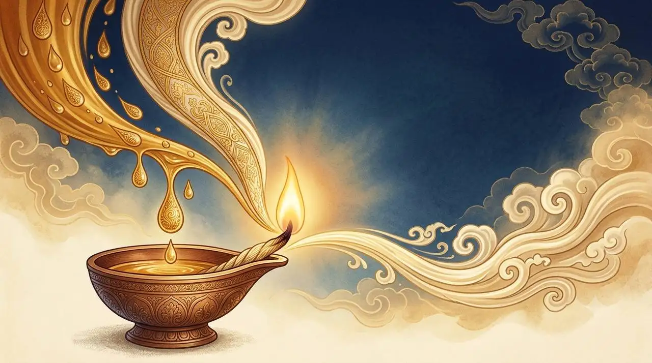 Một vòng tròn rỗng từng bước tan chảy, biểu trưng Không tuyên hình thức — vượt qua các ranh giới và ô cứng